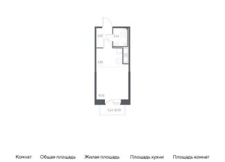 Продаю квартиру студию, 21.6 м2, Санкт-Петербург, жилой комплекс Живи в Рыбацком, к76.1