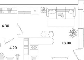 Продажа квартиры студии, 28.6 м2, Санкт-Петербург, Планерная улица, 99, метро Комендантский проспект