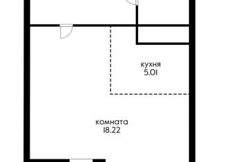 Продажа однокомнатной квартиры, 34 м2, Краснодар, Российская улица, 267к1, ЖК Оникс