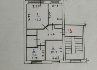 Продажа 3-ком. квартиры, 58 м2, посёлок Новый, улица Строителей, 20