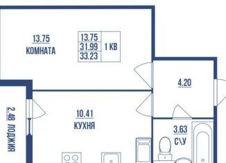 Продажа 1-комнатной квартиры, 34.5 м2, Санкт-Петербург, Лесной проспект, метро Выборгская