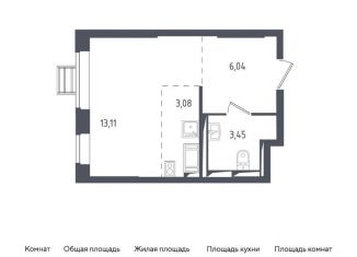 Продаю квартиру студию, 25.7 м2, Московская область, жилой комплекс Томилино Парк, к6.2