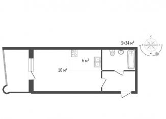 Продается квартира студия, 24 м2, Санкт-Петербург, Ленинский проспект, 64к1, ЖК Ленинский Парк