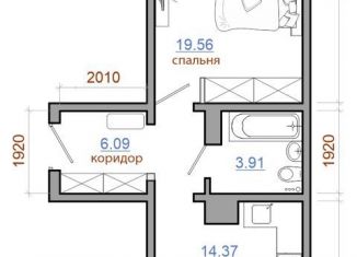 Продается 1-комнатная квартира, 47.2 м2, рабочий поселок Маркова, жилой комплекс Ботаника, 6, ЖК Ботаника