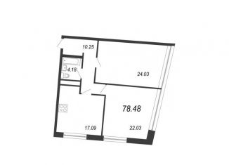 Продается 2-комнатная квартира, 78.5 м2, Санкт-Петербург, Средний проспект Васильевского острова, 87, муниципальный округ Гавань