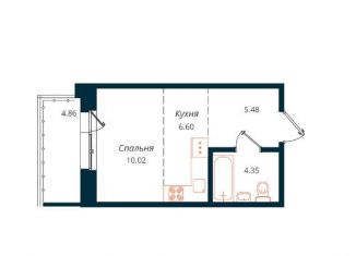 Продаю квартиру студию, 31.3 м2, Иркутск, улица Юрия Левитанского, 4