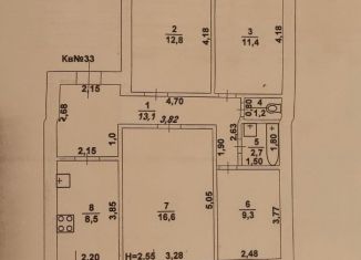 Продам 4-комнатную квартиру, 75.6 м2, Инсар, Красноармейская улица, 13