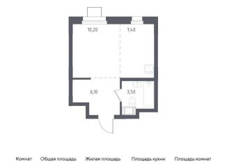 Продам квартиру студию, 27.2 м2, Московская область, жилой комплекс Люберцы 2020, к70