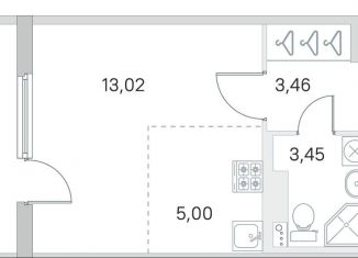 Продается квартира студия, 28.1 м2, посёлок Стрельна, ЖК Любоград