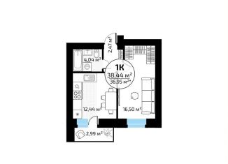 Продажа однокомнатной квартиры, 37 м2, Самара, метро Юнгородок