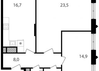 Продам 2-комнатную квартиру, 67.7 м2, Москва, метро Академика Янгеля