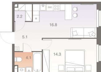 Продается 2-комнатная квартира, 42.5 м2, Москва, Нагорный район, Электролитный проезд, 12Б