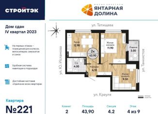 Продается 2-комнатная квартира, 44.5 м2, Свердловская область