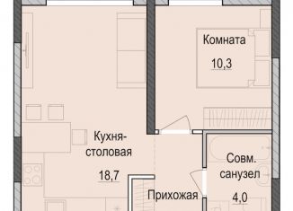 1-ком. квартира на продажу, 37 м2, Татарстан