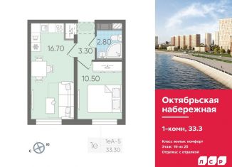 Продам 1-ком. квартиру, 33.3 м2, Санкт-Петербург, метро Пролетарская