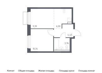 Продаю двухкомнатную квартиру, 33.9 м2, Москва, жилой комплекс Квартал Марьино, к2