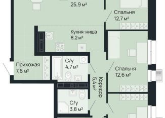 4-комнатная квартира на продажу, 109.7 м2, Нижний Новгород, Советский район