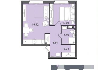 Продам 2-комнатную квартиру, 42.1 м2, Санкт-Петербург, метро Дунайская, Витебский проспект, 99к1