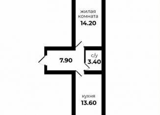 Продажа 1-комнатной квартиры, 38.4 м2, Ставропольский край, улица Антона Чехова, 42