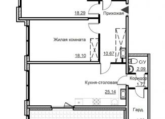 Продам 2-комнатную квартиру, 105.7 м2, Санкт-Петербург, Московский проспект, 71к2, ЖК Променад