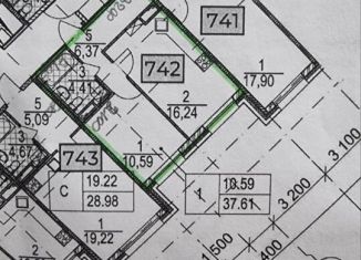 Продается 1-комнатная квартира, 37.6 м2, Санкт-Петербург, ЖК Огни Залива, улица Маршала Захарова, 8