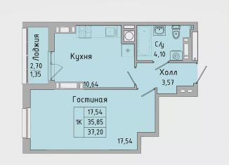 Продается 1-ком. квартира, 37.5 м2, Батайск