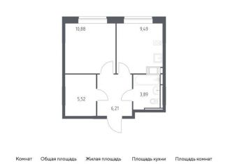 Продается 1-ком. квартира, 36 м2, поселение Кокошкино, жилой комплекс Новое Внуково, к20