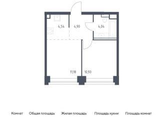 Продажа 1-комнатной квартиры, 35.6 м2, Москва