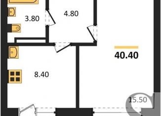 Продаю 1-ком. квартиру, 36.4 м2, рабочий посёлок Краснообск