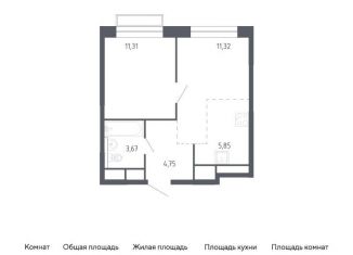Продам однокомнатную квартиру, 36.9 м2, Балашиха, жилой квартал Новоград Павлино, к6