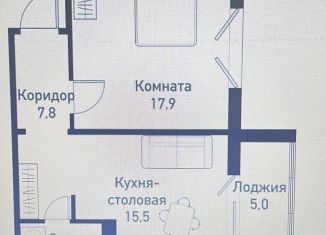 Продаю 2-комнатную квартиру, 48.4 м2, посёлок Западный