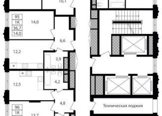 Продажа 2-комнатной квартиры, 67.7 м2, Москва, Варшавское шоссе, 141, район Чертаново Южное