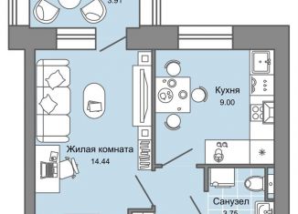 Продажа 1-комнатной квартиры, 33 м2, Киров
