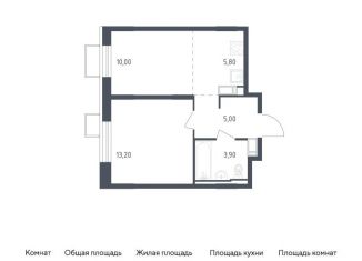Продаю однокомнатную квартиру, 37.9 м2, посёлок Песочный
