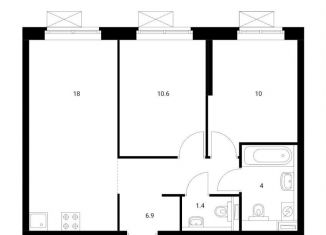 Продажа 2-комнатной квартиры, 51 м2, Москва, Ижорская улица, 6к1, станция Ховрино