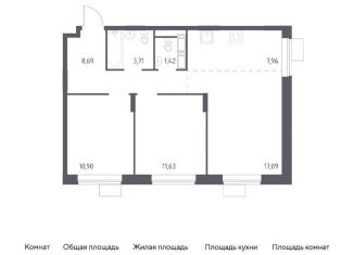 Продам 2-комнатную квартиру, 61.4 м2, Московская область
