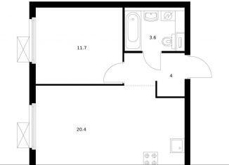 Продажа однокомнатной квартиры, 39.7 м2, Москва, ЖК Сигнальный 16