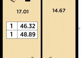 Продажа 2-комнатной квартиры, 48.9 м2, посёлок городского типа Гурзуф, улица Геологов, 7