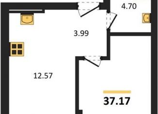 Продажа 1-комнатной квартиры, 37.2 м2, Калининградская область