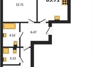 2-комнатная квартира на продажу, 65.7 м2, Калининград, Арсенальная улица, 31к1