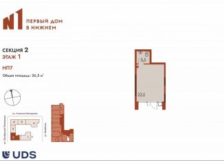 Помещение свободного назначения на продажу, 26.5 м2, Нижний Новгород, Витебская улица, 31, метро Ленинская