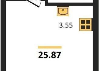 Продажа квартиры студии, 25.9 м2, Калининград, Ленинградский район