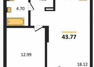 Продам однокомнатную квартиру, 43.8 м2, Екатеринбург, Кировский район, улица Блюхера, 26