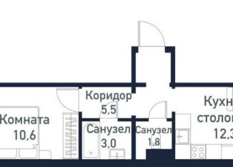 Продается двухкомнатная квартира, 35 м2, Челябинская область, Ласковая улица, 4