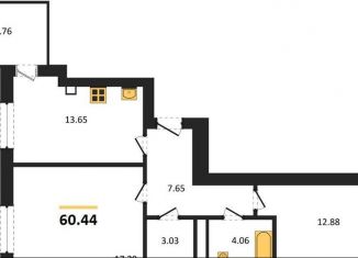 Продаю 2-ком. квартиру, 60.4 м2, Калининградская область