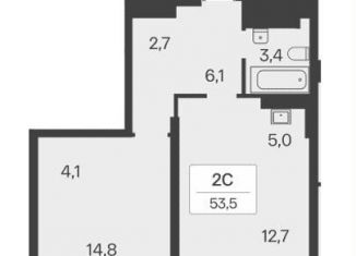 Продается 2-ком. квартира, 53.6 м2, Новосибирск, Красный проспект, 5