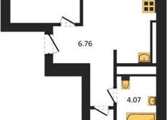 Двухкомнатная квартира на продажу, 55.8 м2, Калининград, Ленинградский район, улица Героя России Катериничева, 9к2