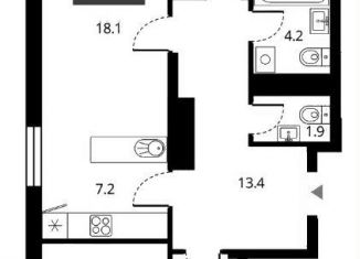 Продажа 3-комнатной квартиры, 73.4 м2, Новосибирская область, Прибрежная улица, 4/2