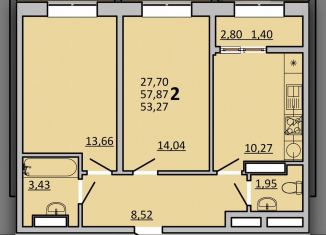 Продаю 2-ком. квартиру, 54 м2, Ростов-на-Дону, улица Зорге, 11, ЖК Современник