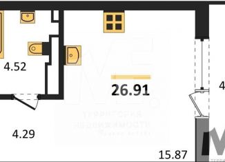 Продается квартира студия, 26.9 м2, Калининград, Ленинградский район, улица Старшины Дадаева, 55